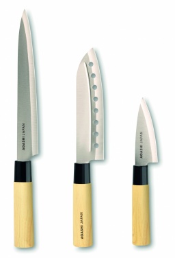 Logo trade promotional merchandise image of: Japanese style knife set