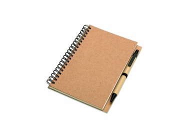 Logo trade promotional merchandise picture of: B6 Recycled notebook with pen