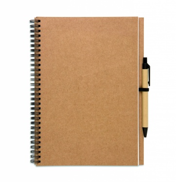 Logotrade promotional items photo of: Recycled notebook with pen