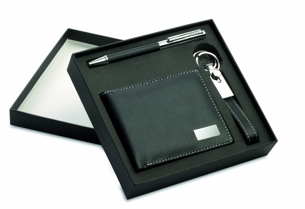 Logotrade promotional giveaways photo of: Ball pen key ring and wallet Lappeenranta