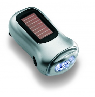 Logo trade promotional items picture of: Dual powered dynamo torch