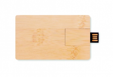 Logo trade promotional merchandise image of: 16GB bamboo casing USB