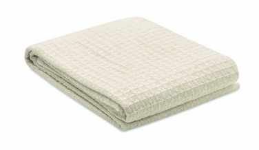 Logo trade promotional items image of: Cotton wafle blanket 350 gr/m²