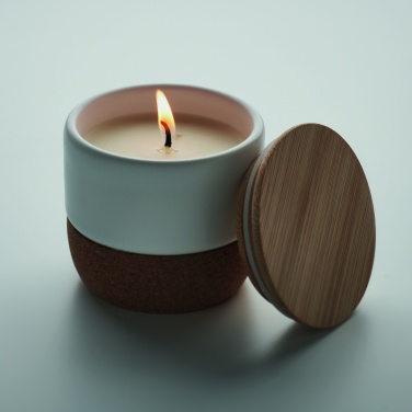 Logo trade promotional merchandise photo of: Plant based wax candle 80 gr