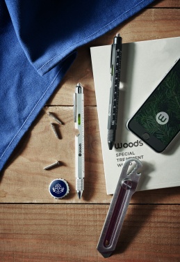 Logotrade advertising product picture of: Spirit level pen with ruler