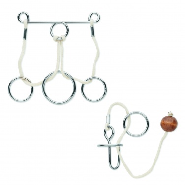 Logo trade corporate gift photo of: Set of 2 metal brain teasers