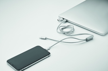 Logo trade promotional giveaways image of: 2 in 1 long charging cable