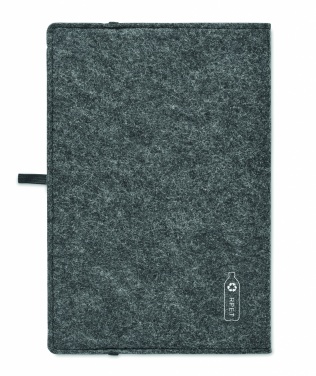 Logo trade corporate gifts picture of: A5 notebook RPET felt