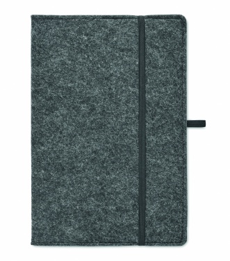Logotrade promotional giveaway image of: A5 notebook RPET felt
