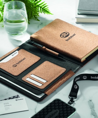 Logo trade promotional product photo of: A5 portfolio in cork