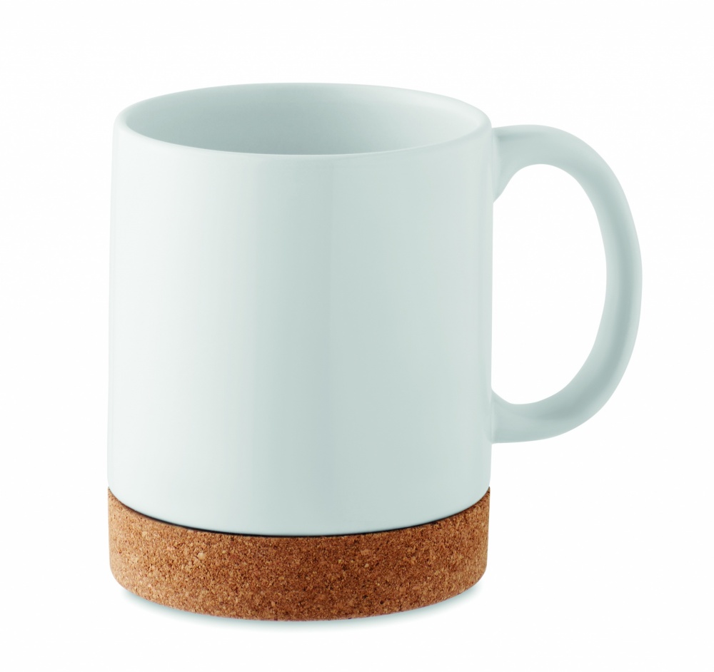 Logotrade promotional products photo of: Ceramic cork mug 280 ml