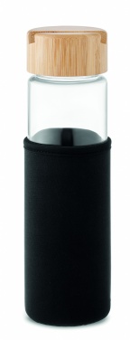 Logotrade advertising product image of: Glass bottle bamboo lid 600ml