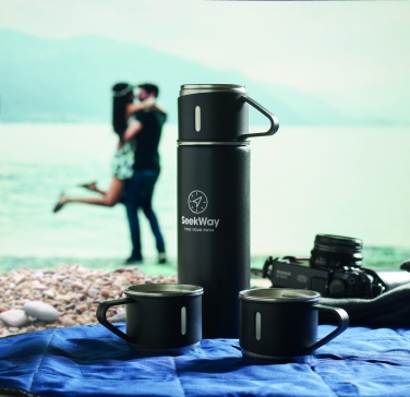 Logotrade promotional items photo of: Double wall bottle and cup set