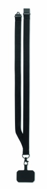 Logo trade business gifts image of: Phone holder lanyard