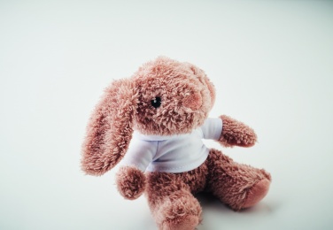 Logo trade promotional gift photo of: Bunny plush wearing a hoodie