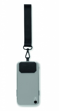 Logo trade promotional gifts image of: Polyester phone wrist strap