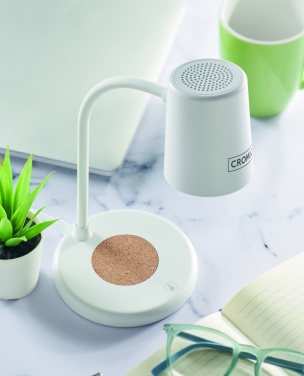 Logotrade promotional products photo of: Wireless charger, lamp speaker