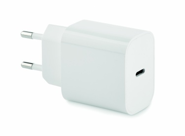 Logotrade business gift image of: 20W 2 port USB charger EU plug