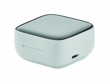 Logo trade promotional items image of: TWS earbuds with solar charger