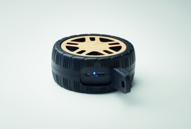 Logo trade promotional giveaways picture of: Wireless speaker tire shaped