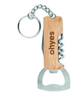 Logo trade promotional item photo of: 3 in 1 bamboo pocket tool
