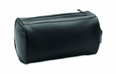 Logo trade promotional giveaway photo of: Soft PU cosmetic bag and zipper
