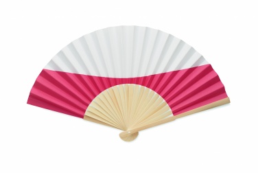 Logo trade corporate gift photo of: Manual fan flag design