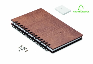 Logo trade corporate gifts image of: A5 Birch tree GROWBOOK™