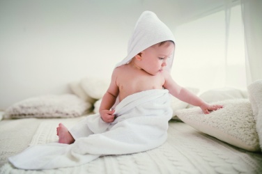 Logo trade promotional items picture of: Cotton hooded baby towel