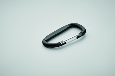 Logo trade promotional merchandise image of: Carabiner clip in aluminium.