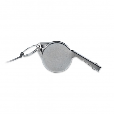 Logo trade promotional giveaways picture of: Metal whistle