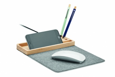 Logotrade business gifts photo of: Wireless charger in bamboo 15W