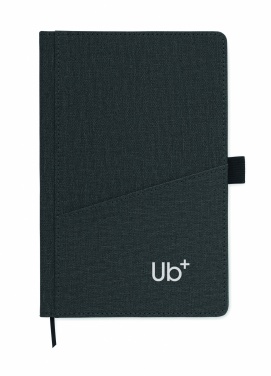 Logotrade promotional item picture of: A5 notebook PU front pocket
