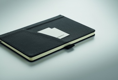 Logo trade promotional giveaway photo of: A5 notebook PU front pocket
