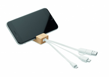 Logotrade promotional merchandise picture of: Bamboo key ring and stand Salo