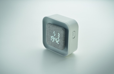 Logo trade promotional item photo of: Recycled ABS/RPET alarm clock Stuttgart