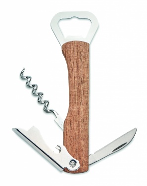 Logotrade business gift image of: 3 in 1 bamboo bottle opener WOOL