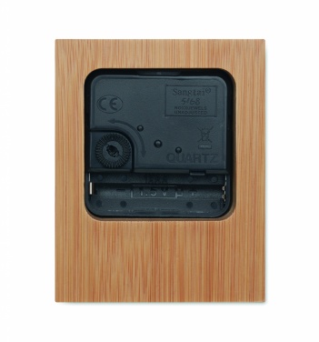 Logotrade corporate gift image of: Bamboo table clock
