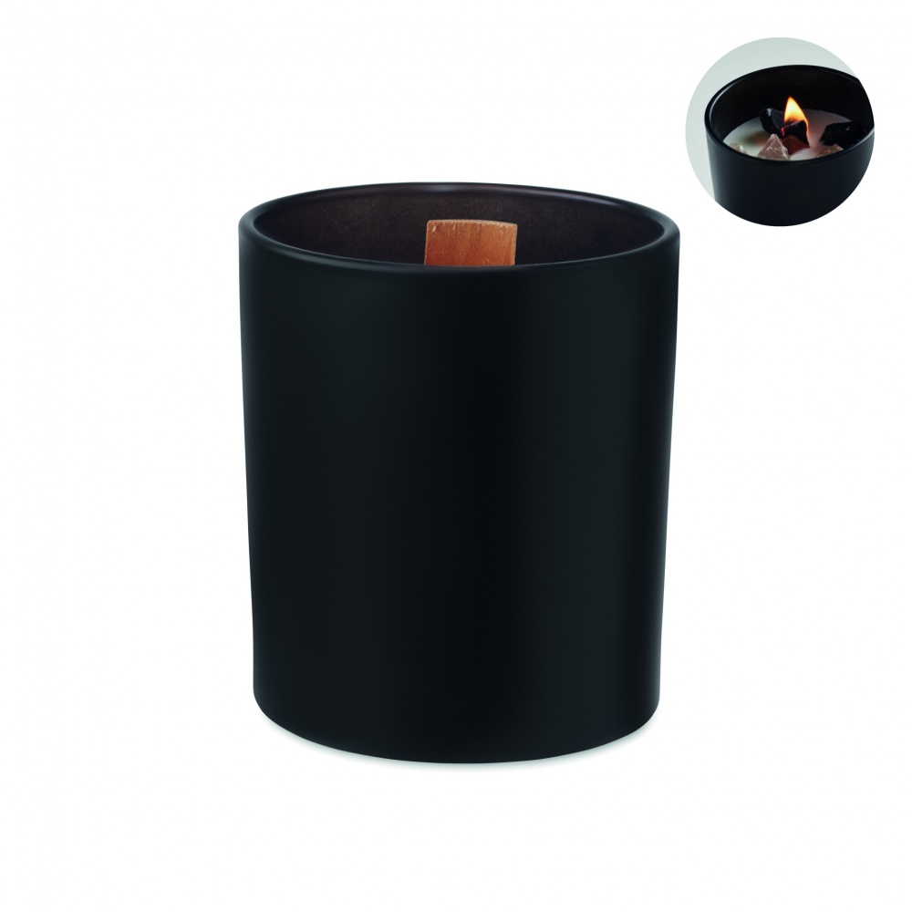 Logo trade promotional gift photo of: Plant based wax candle 200 gr