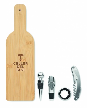 Logo trade business gifts image of: Bottle shaped wine set