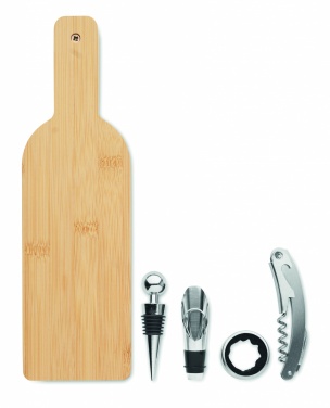 Logo trade corporate gifts picture of: Bottle shaped wine set