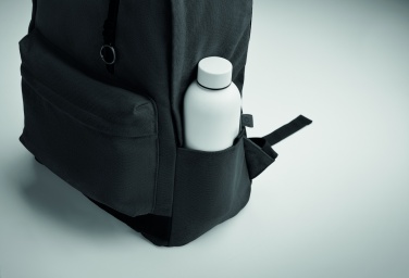 Logotrade corporate gift image of: A 15-inch laptop backpack made of recycled pre-consumer cotton with customizable printing