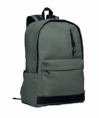 Logotrade promotional item picture of: A 15-inch laptop backpack made of recycled pre-consumer cotton with customizable printing