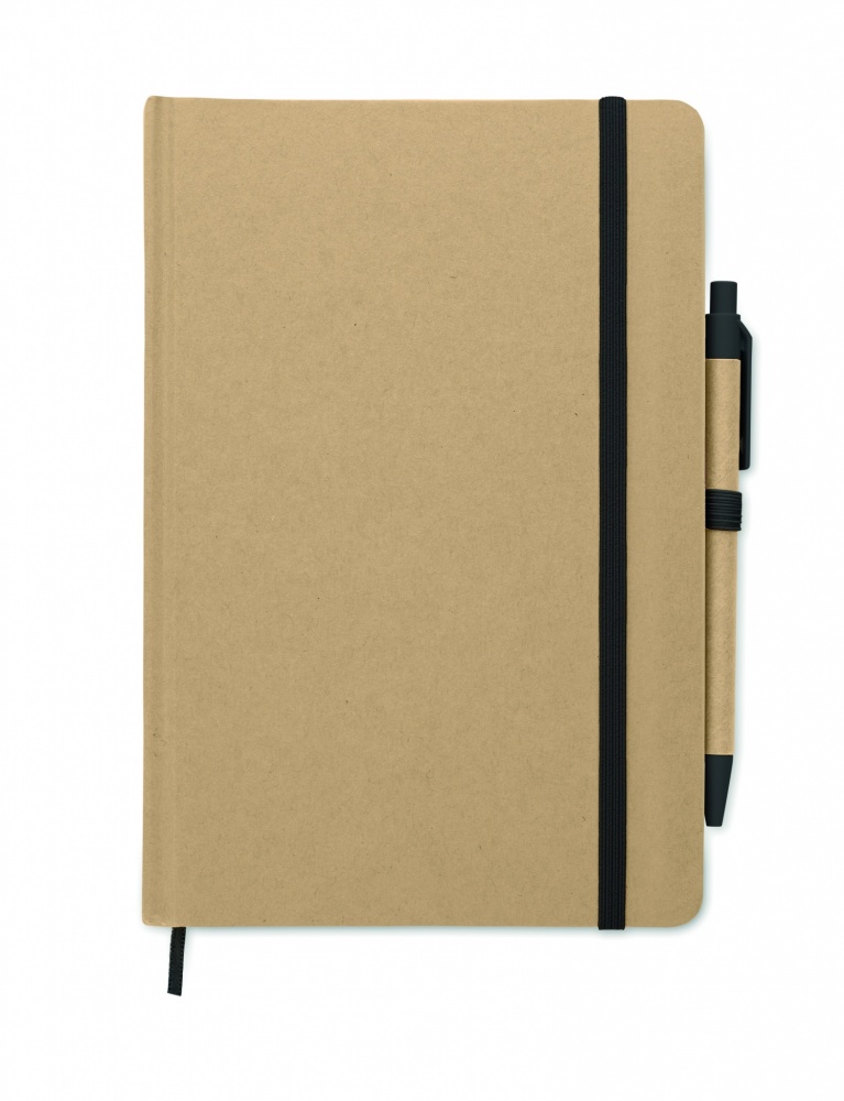 Logo trade promotional merchandise image of: Caratil A5 notebook in recycled carton