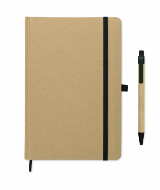 Logo trade business gift photo of: Caratil A5 notebook in recycled carton