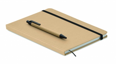 Logo trade corporate gift photo of: A5 notebook in recycled carton