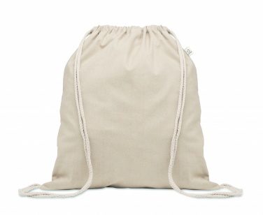 Logotrade business gift image of: Recycled cotton drawstring bag