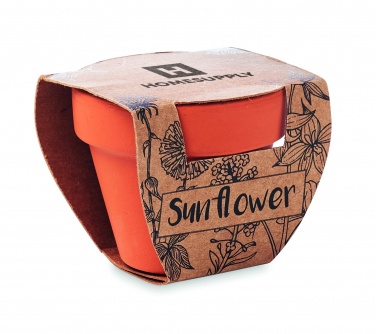 Logo trade promotional gifts picture of: Terracotta pot 'sunflower'