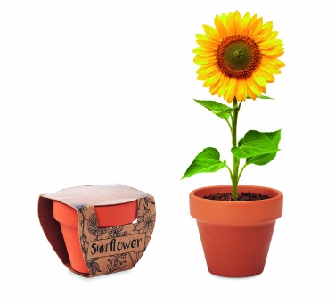 Logo trade advertising products picture of: Terracotta pot 'sunflower'