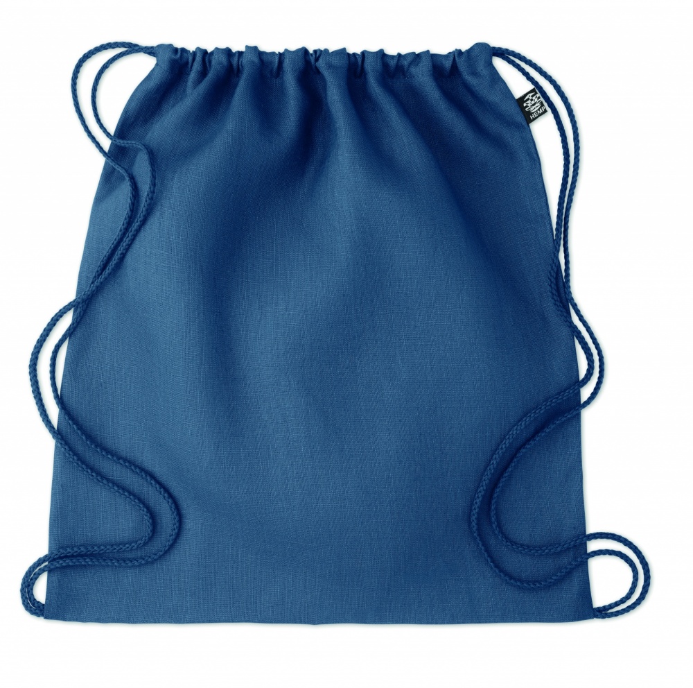 Logo trade promotional merchandise image of: Hemp drawstring bag 200 gr/m²